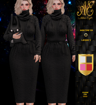 Second Life Marketplace - ::ALTER EGO:: MICHELLE OUTFIT BLACK